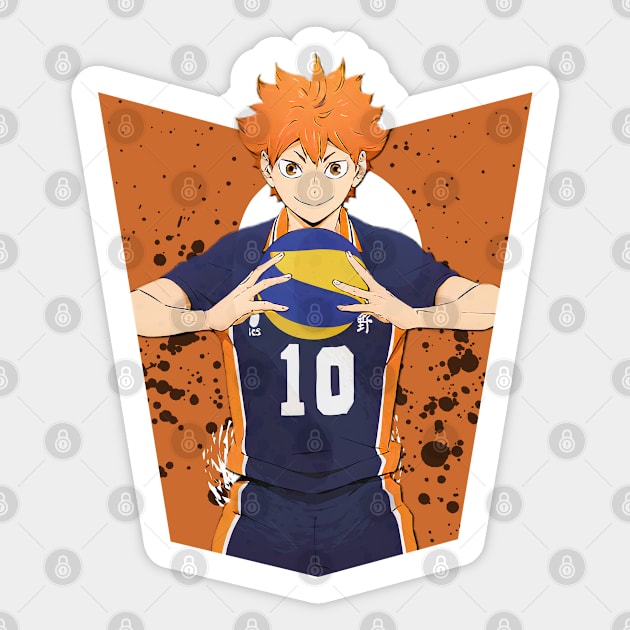 Haikyuu!!: Shoyo Hinata Ink Design Sticker by InalZ